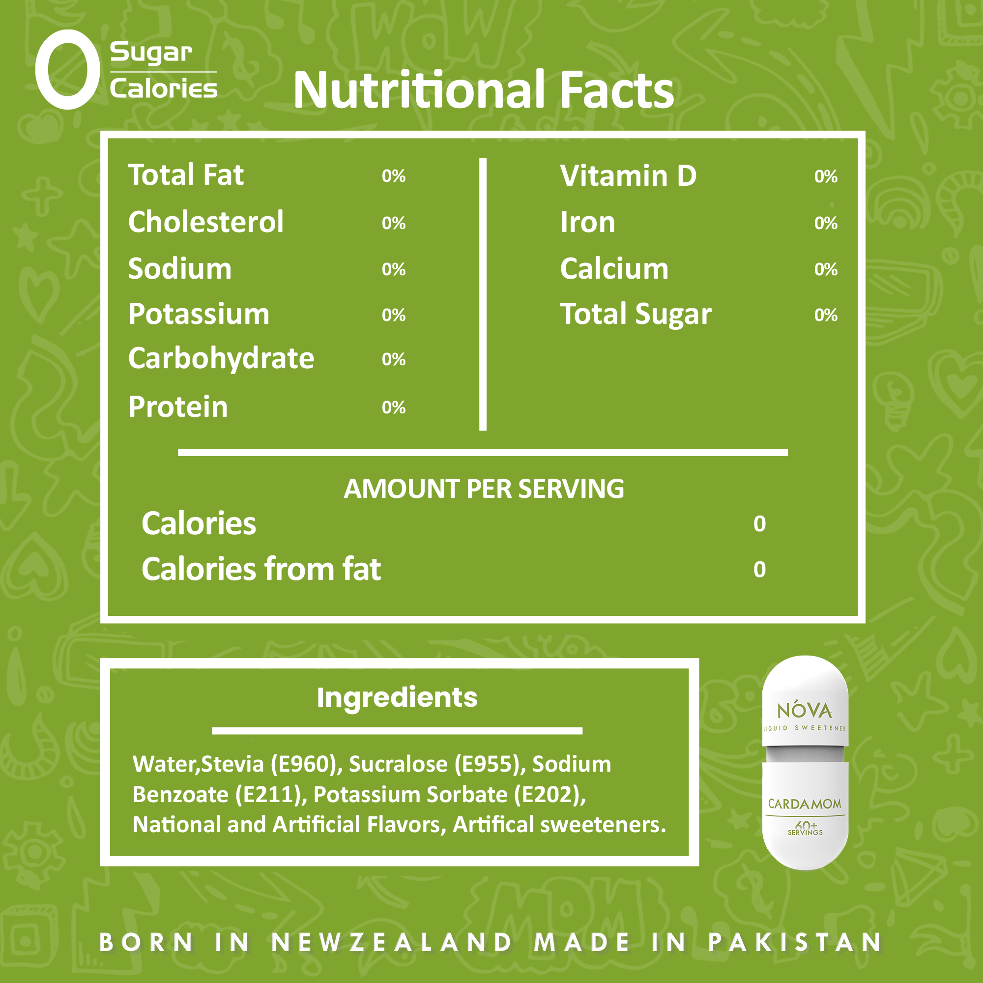 Nova Sweetener Cardamom