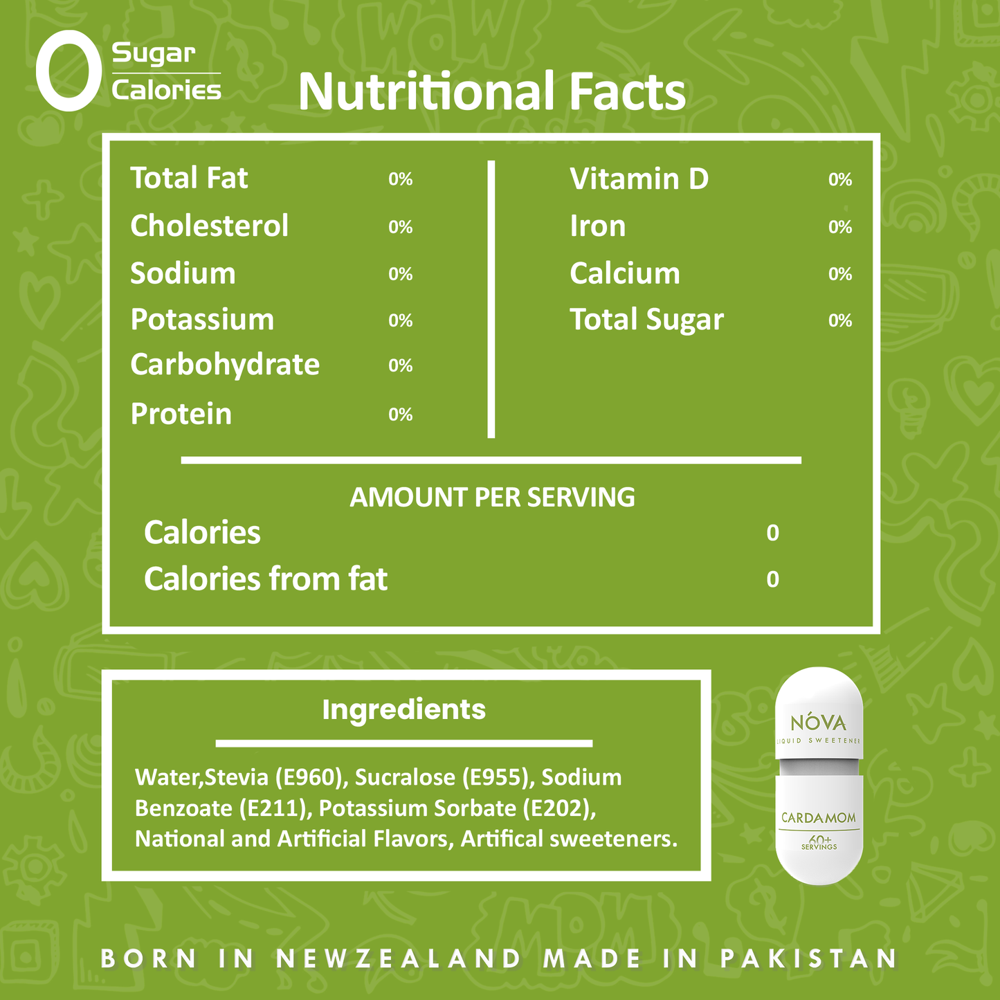 Nova Sweetener Cardamom